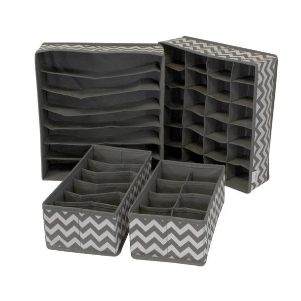 W.J. Hagerty Fabric Dinnerware Storage Set with Felt Dividers Included & Reviews Wayfair